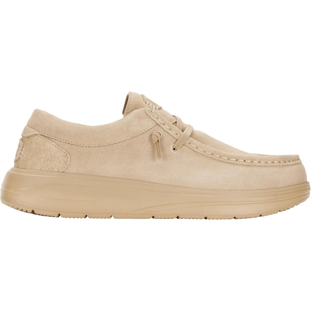 Hey Dude Wally Comf Suede Slip-On Loafer Shoes Tan Men's Size 13 - (41975-265)
